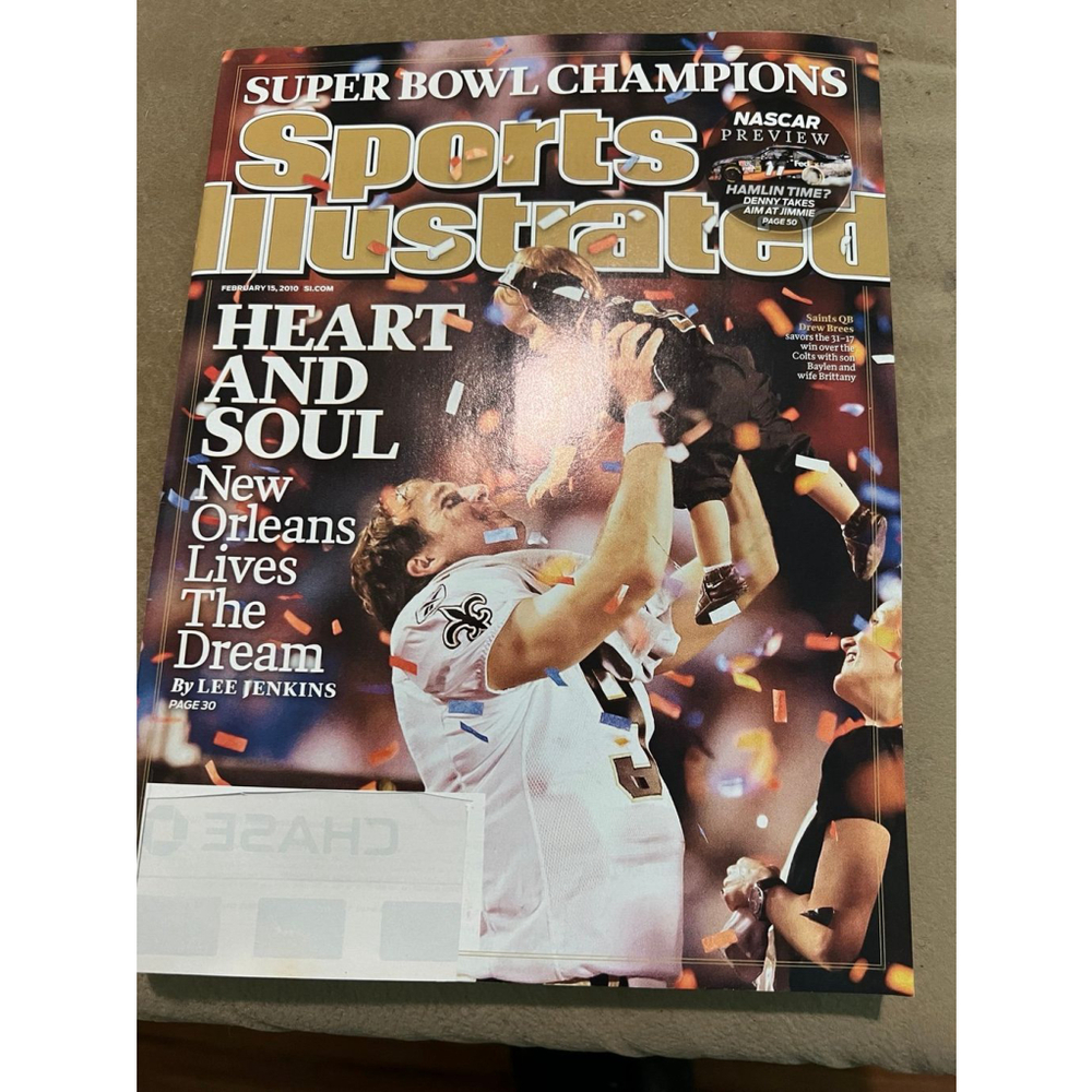 Sports Illustrated February 15 2010 Drew Brees Saints Super Bowl cover 2/15/10